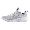 adidas Alphabounce Okrúhla špička Pohodlné Odolné Nízke Detské Bežecké Topánky Detské Bežecké Topánky Šedá Biela BB7094