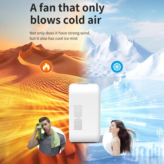 Yousheng Draagbare Airconditioner met Grote Watertank Oplaadbare Batterij Natuurlijke Windmodus Stille Werking Draagbare AC Unit