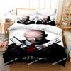 Game Hitman Killer Bedding Set Boys Girls Twin Queen Size Duvet Cover Pillowcase Bed Kids Adult Fashion Home Textileextile