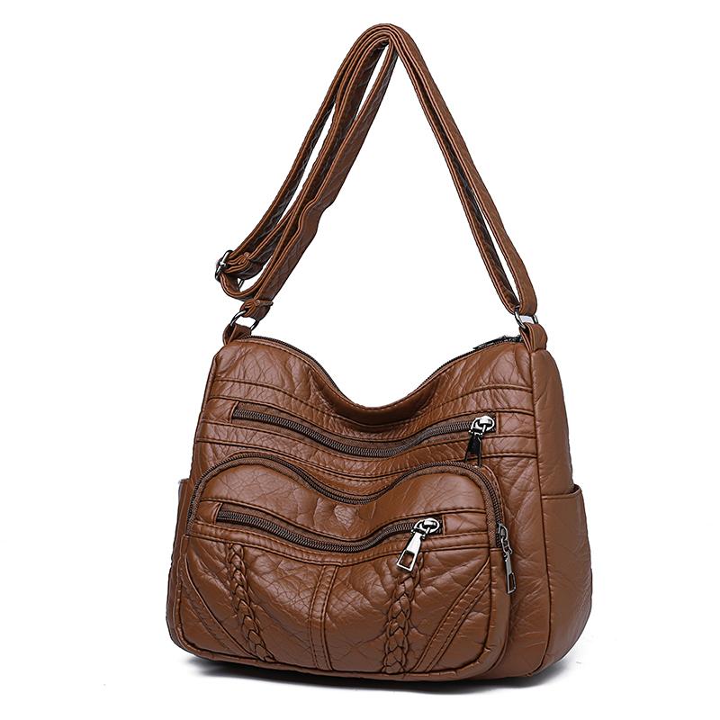Women's Soft Leather Bag Crossbody Bag Shoulder Bag Mother Bag