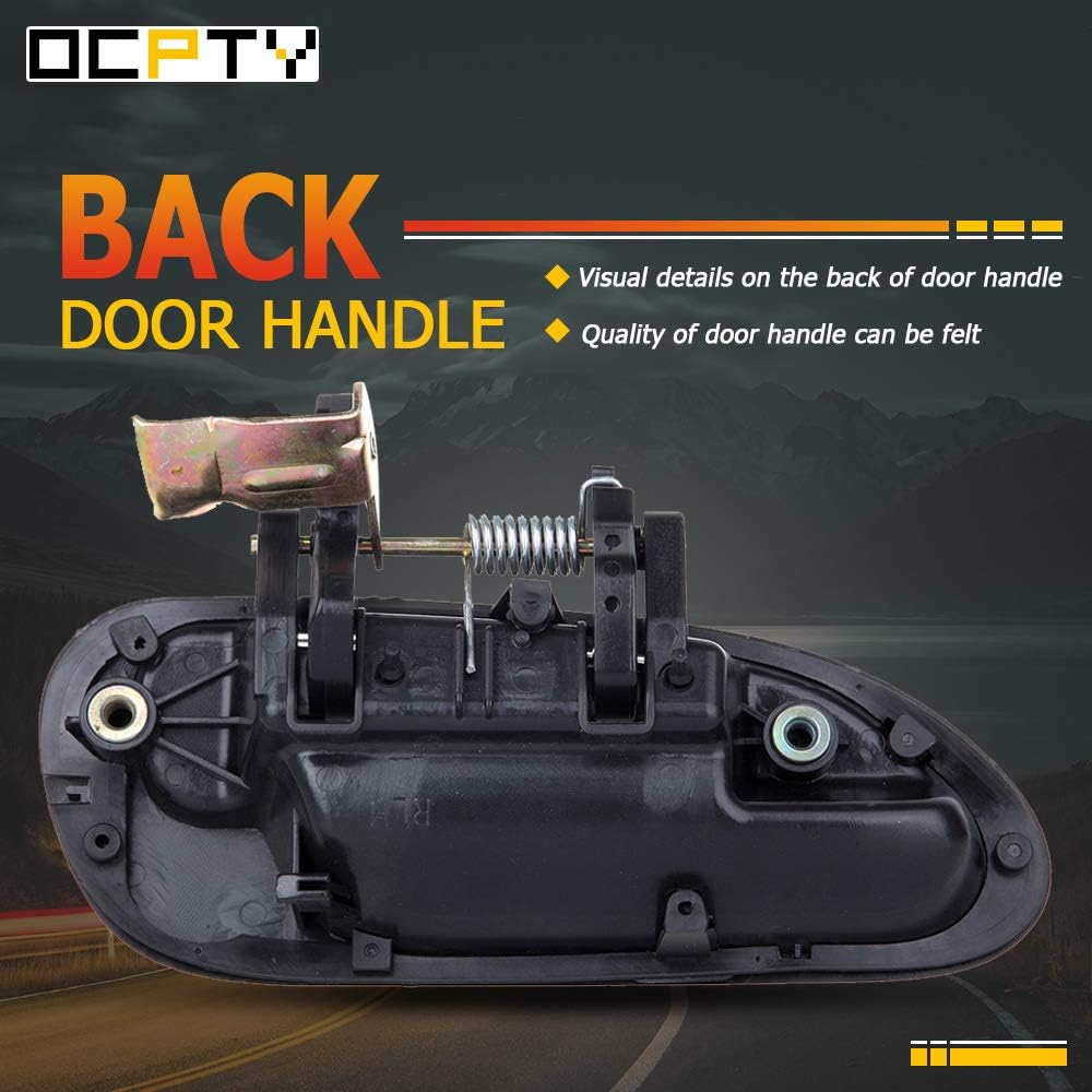 OCPTY Door Handle Exterior Rear Driver Left Side Replacement Fit 1998-2002 for Honda for Accord Outside Door Handle Black