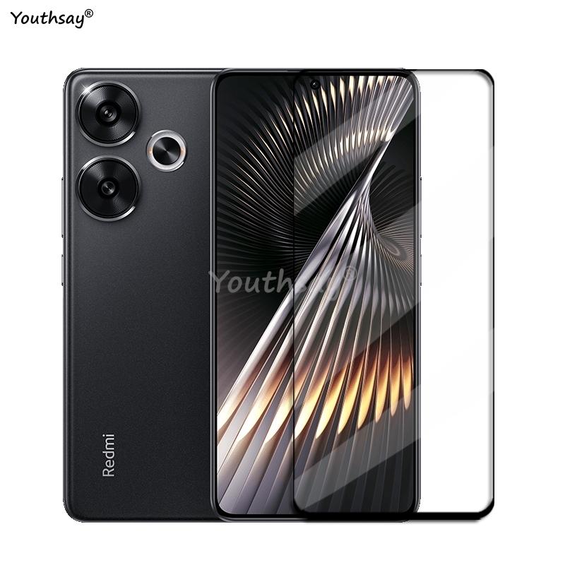 6in1 Glass For Poco F6 Full Cover Tempered Glass Poco F6 Screen Protector HD Protective Phone Lens Film For Poco F6