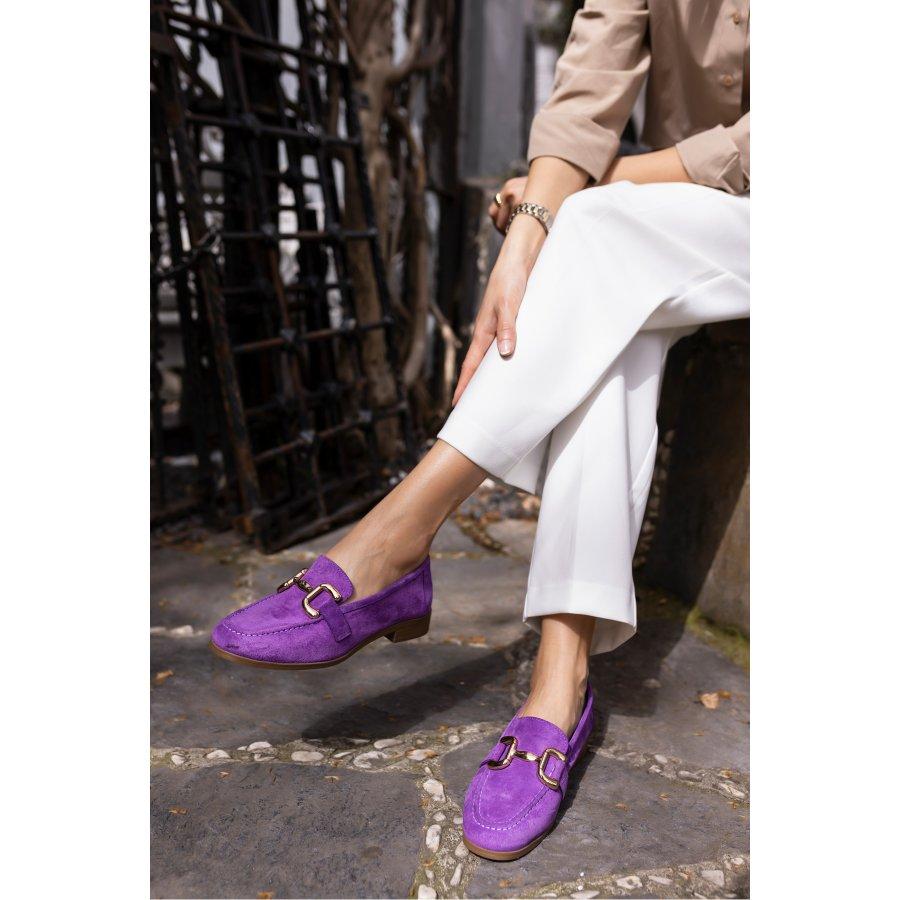 Women's Genuine Suede Leather Casual Loafers