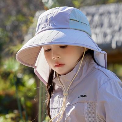 Children'S Bucket Hat Boys And Girls Outdoor Sun Protection Shawl Hat Large Brim Children'S Sun Hat Sun Hat