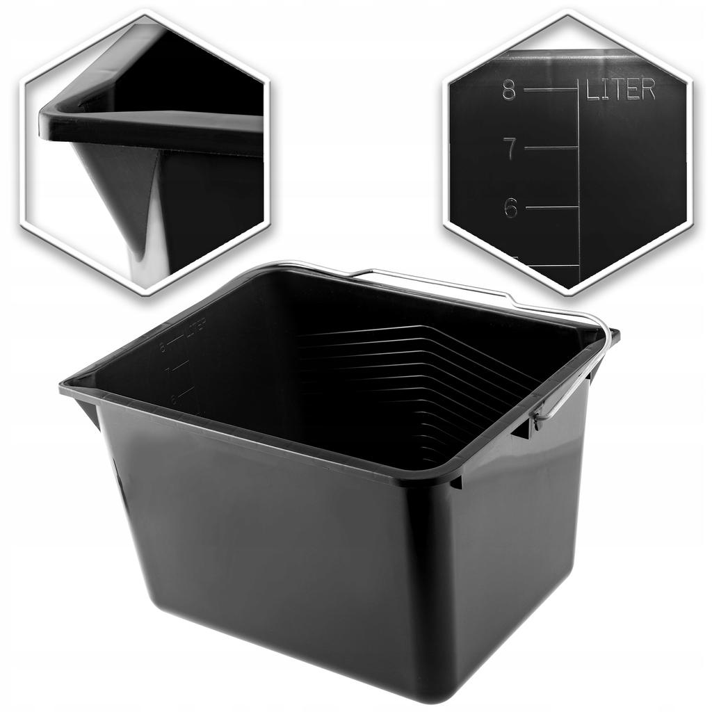 KADAX Paint Bucket Pail With Handle 8 Liters 1 Piece