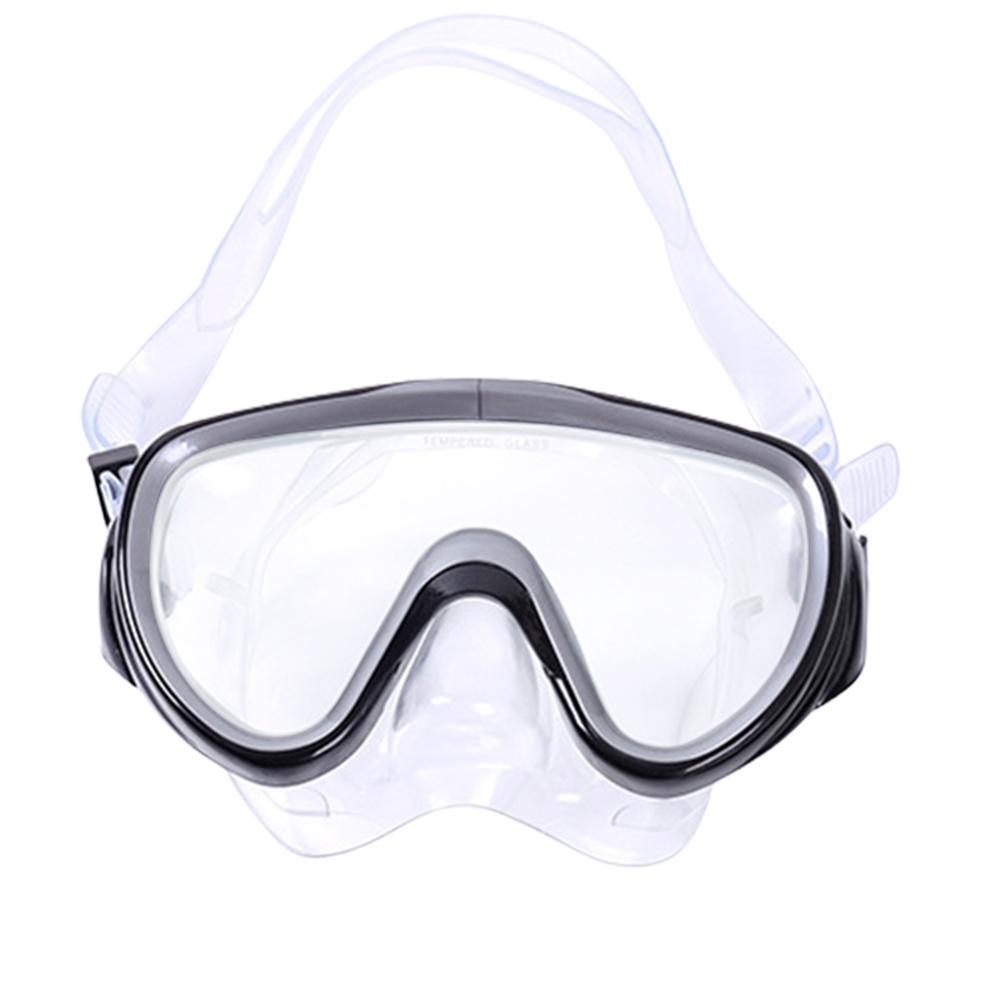 Diving Mask & Snorkel Set Adjustable Scuba Diving Mask No Leakage Diving Snorkel Tube Anti-Fog for Swimming Snorkeling