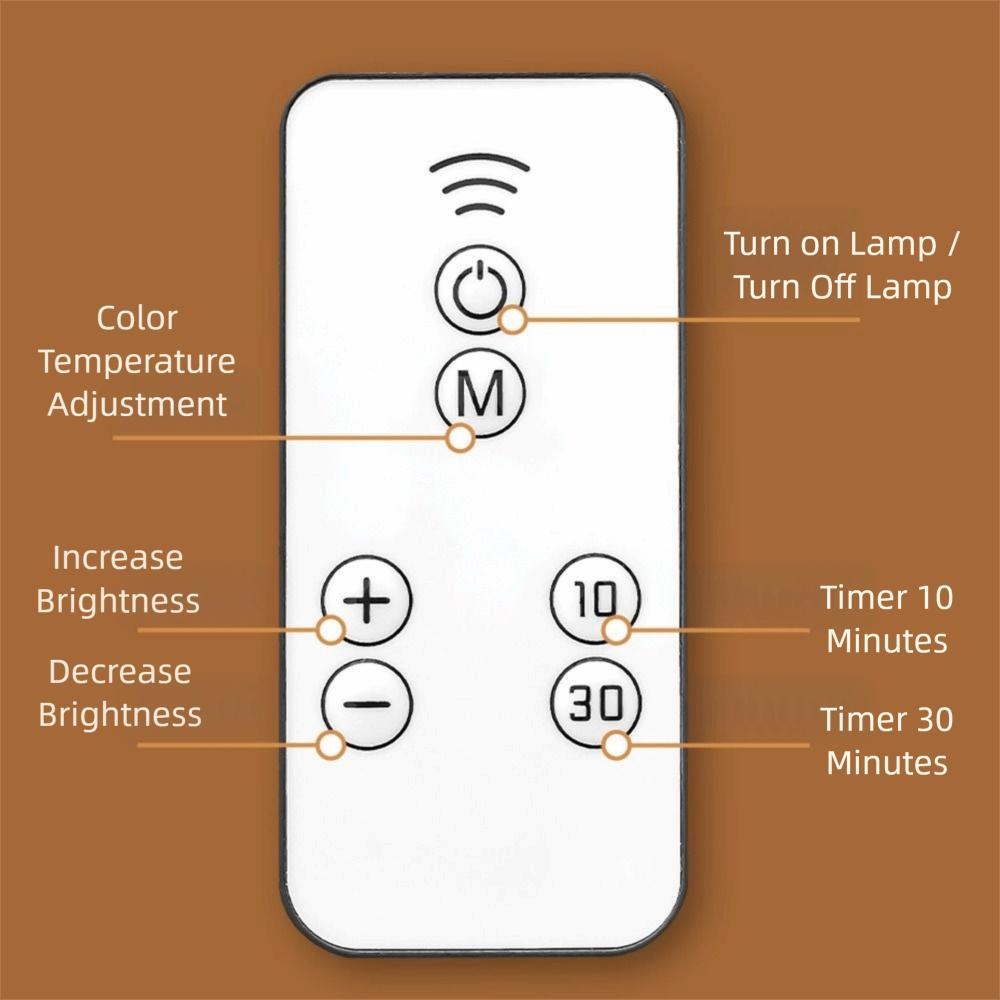 Remote Control Magnetic LED Lighting 3 Color Magnetic Adsorption Lamp  Reading Use