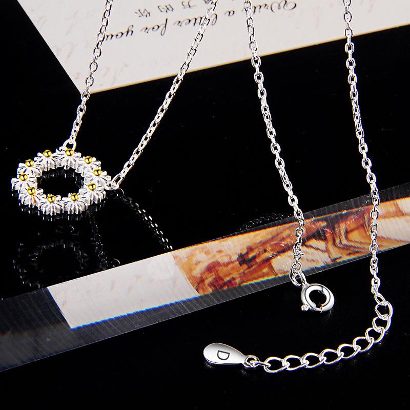 Lindon 925 Sterling sølv klassiske kvinner halskjede anheng Zircon Fashion Gift