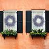 18 Inch Artificial Lavender Wreath for Front Door Summer Spring Purple Lavender Floral Wreath for Outdoor Indoor Wall Home Farmhouse Wedding Decor