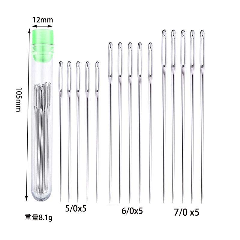 DIY Sewing Package Needles, Blind Set, Side Opening Hole, Fast Breaking, Stainless Steel, Hand Needle Tools, Home Jewelry