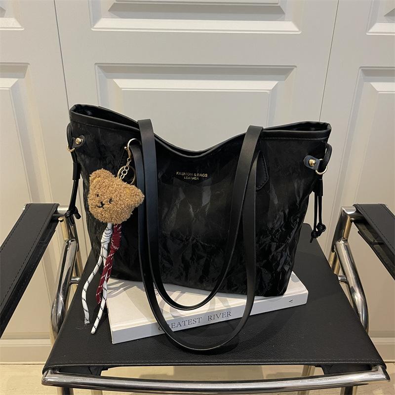 Premium sense niche large capacity tote bag women's bag 2025 summer new trendy fashion versatile commuter shoulder bag