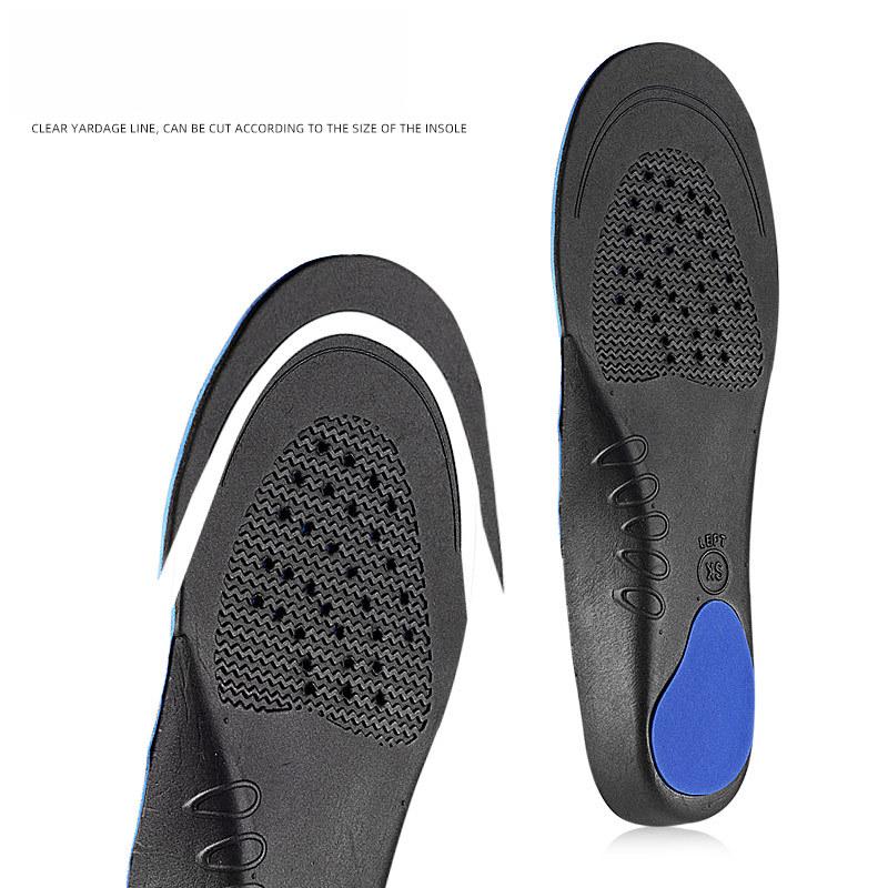 Thin Shock-absorbing Insoles for Men and Women, Sweat-absorbing and Breathable Massage Arch Support Insoles, Summer EVA Sports Full Pad