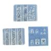 Silicone Nail Art Mould With Sea Shell Fish and Mermaids Patterns Easy Demolding for Manicure