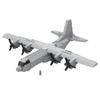 MOC-32872 C-130 Maßstab 1:125 Transportflugzeug Modellbausteine Kriegsausrüstung Modulare Technologie Geschenk Feiertag Zusammenbau Spielzeug