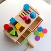 Montessori Wooden Sorting Stacking Toy for Kids Drawer Box Busy Board Matching Game Color Shape Sorting Toys Fine Motor Sensory
