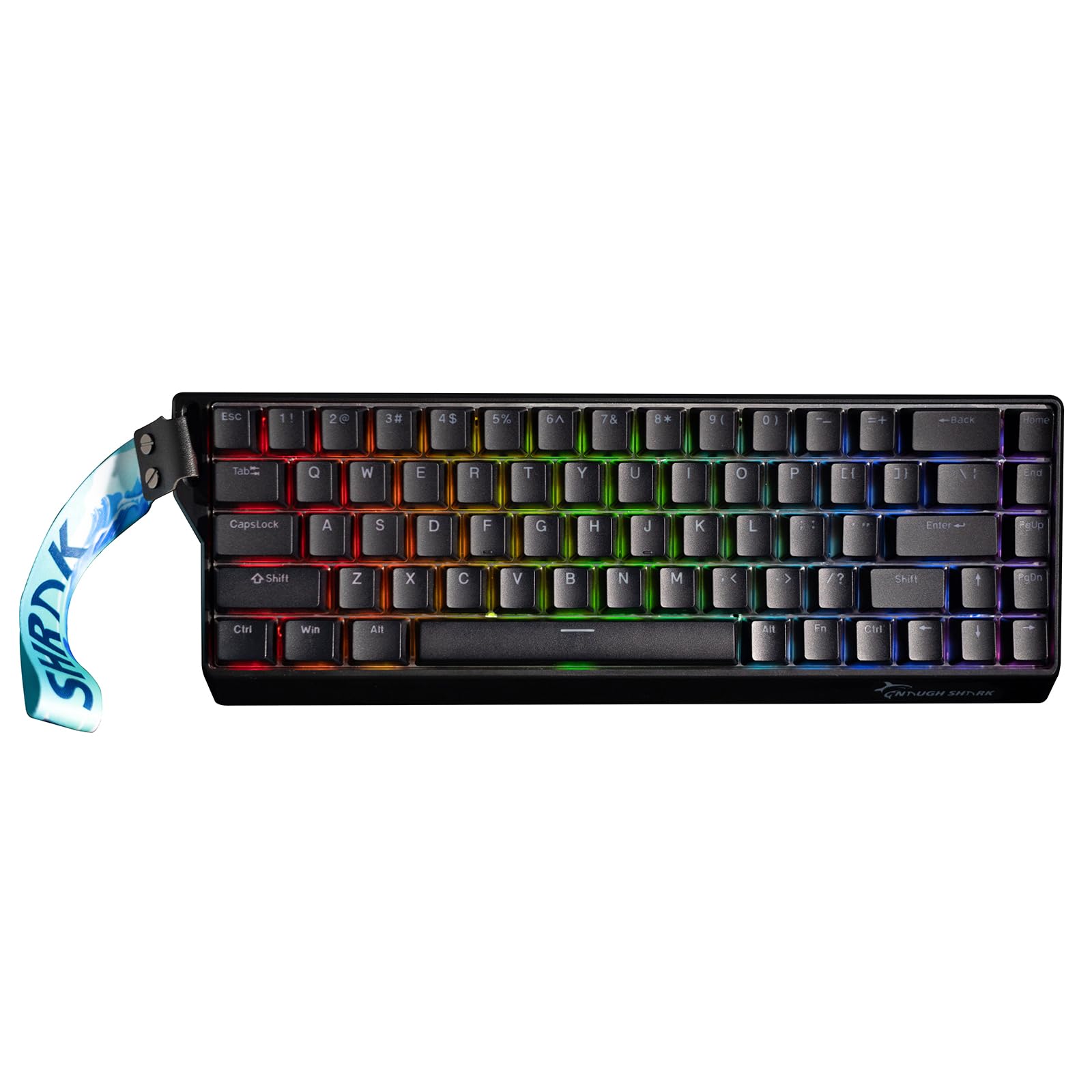 

GK GAMAKAY x NaughShark NS68 Rapid Trigger Gaming Keyboard Peach Crystal Magnetic Switch Hot RT Polling Low Small Keyboard Compact Design for PC 65% чорний