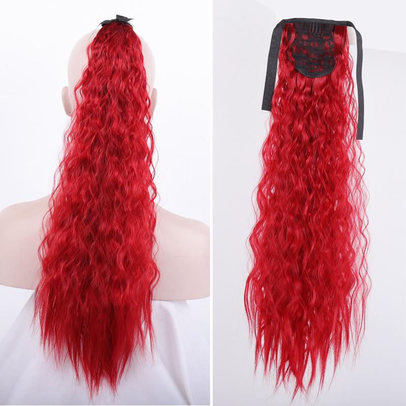 Women Ponytails Hair Extensions 22inches Afro Kinky Curly Hair Ponytail Hairpiece Drawstring Ponytails