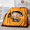 Dhr. Bean Adventure Deksel Flanellen Deksel voor bed, bank, Kamperen, Wandelen, Picknick Essentieel, cadeau voor familie Fan cadeaus