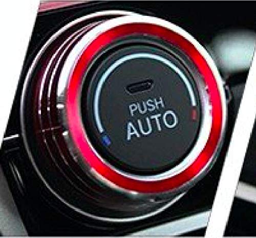 Generic Civic FC1 FK7 FK8 Parts Hatchback Sedan Type R Interior Panel Air Conditioner Dial Cover (Red)