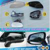 Side Mirror Cover Frame Lens Glass Turn Signal Lamp For Toyota Tacoma 2016 -