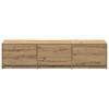 TV Stand with LED Artistic Oak Finish 165 x 34 x 40 cm