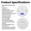 Carbon Monoxide Alarm Smoke Alarm Co Detector LCD Display Alarm Home Wireless Toxic Gas Leak Detector Fire Sound Alarm