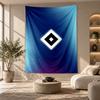 Decorative Tapestry,Hamburger SV Football Printed Wall Art, Lightweight Wall Hanging For Bedroom Background