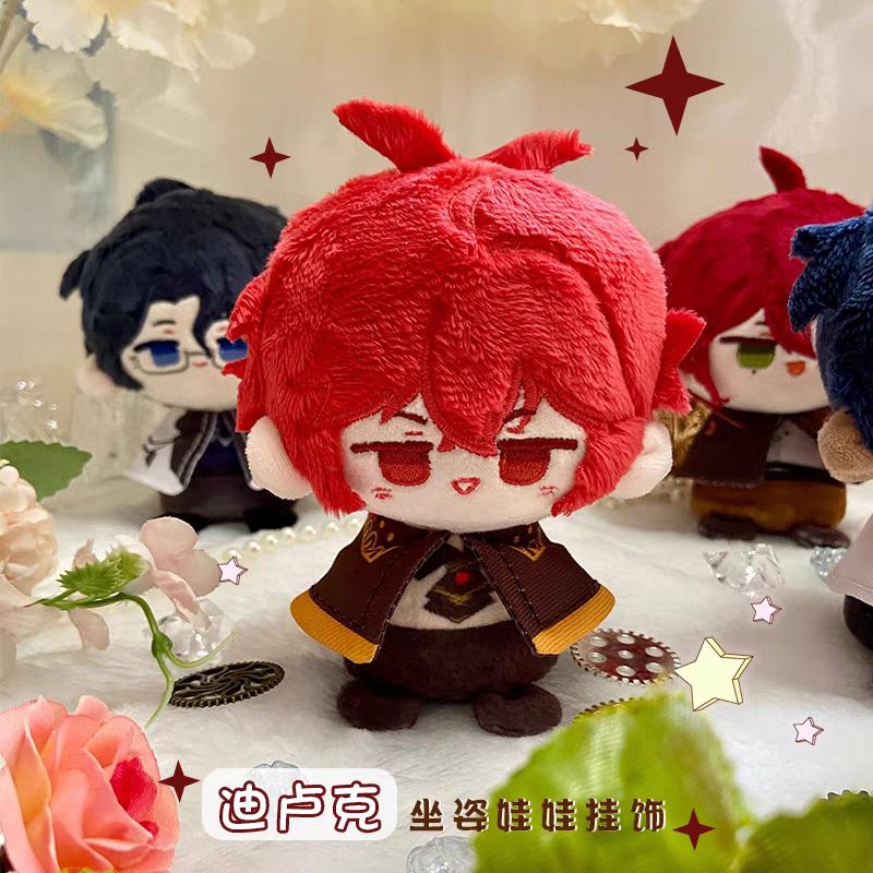Genshin Impact Plüschtier Durin Flins Varka Skirk Focalors Niedliche Anime-Plüschtiere Taschenanhänger Schlüsselanhänger Cartoon-Figur Stofftiere