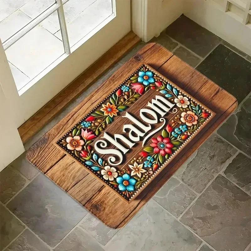 1 ks Vzor afrického umění Rohožky ke dveřím Kuchyňské koberce Protiskluzový Pop design Koberce do obývacího pokoje Koupelnová předložka Koberec pro domácnost K Dekoraci ke dřezu Prádelna
