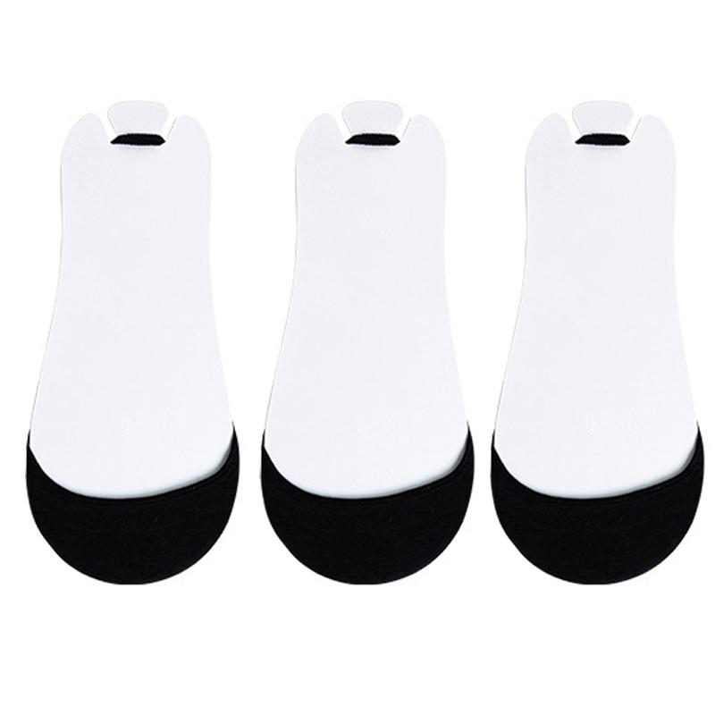 3Pairs/lot Sling Women's Cotton Boat Socks Summer Non-slip Invisible Shallow Half-soled Socks That Do Not Fall Off The Socks