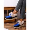 Warm Sneaker Women's Shoes 2025 Winter Plus Size Thick Sole Fleece Metal Chain Cotton Shoes