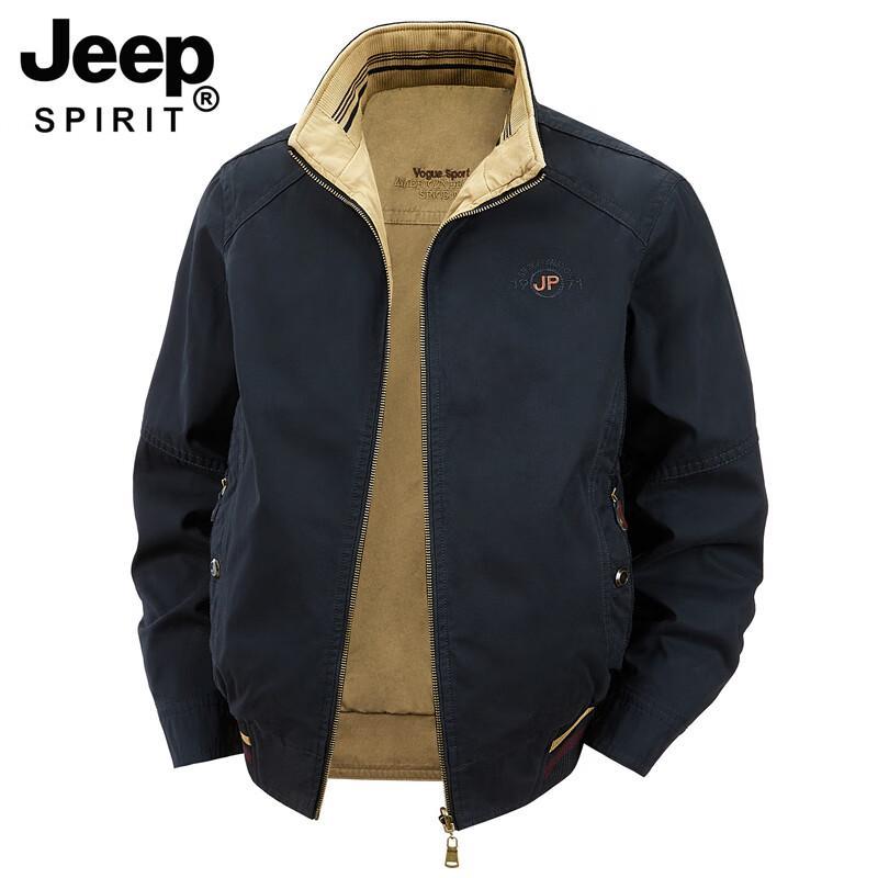 JEEP SPIRIT Men s Reversible Stand-Collar Jacket 4XL