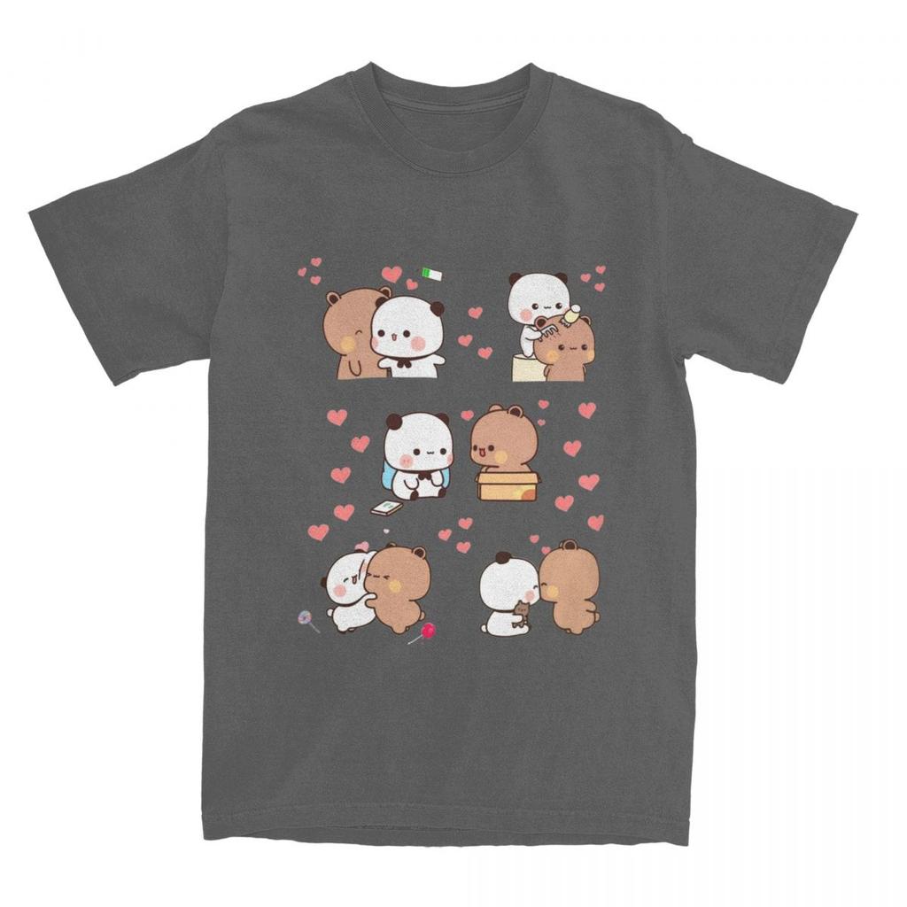 Bear And Panda Bubu Dudu Balloon T Shirt Unisex Cotton T Shirts Summer ONeck Novelty Tee Shirt Cheap Oversized Clothes
