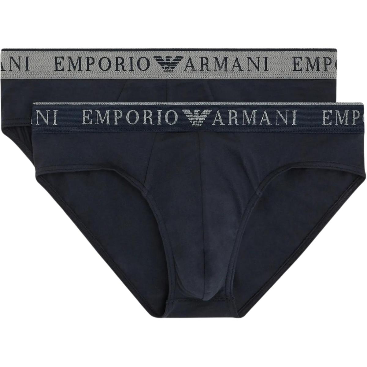 

Emporio Armani Однотонное Логотип Выносливость Треугольник Нижнее белье Мужское нижнее белье Темно-синий 111733-4R720-27435 S