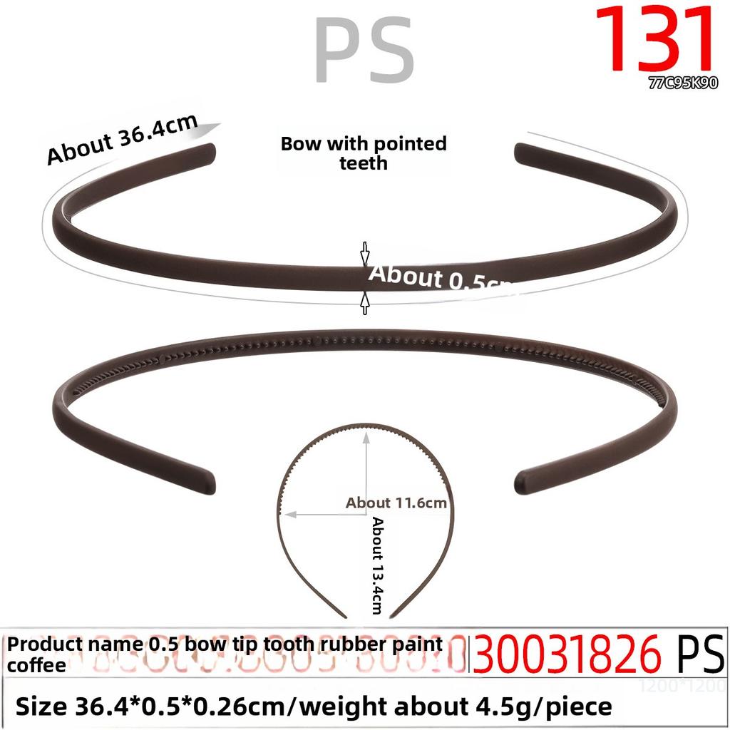 Rubber Paint Hair Band Toothed Hair Band Spray Paint Headband Children's Hair Clip