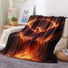 Flame Phoenix  Print Flannel Blanket, High quality Comfortable for All Seasons, Home Decor, Warmth and Comfort