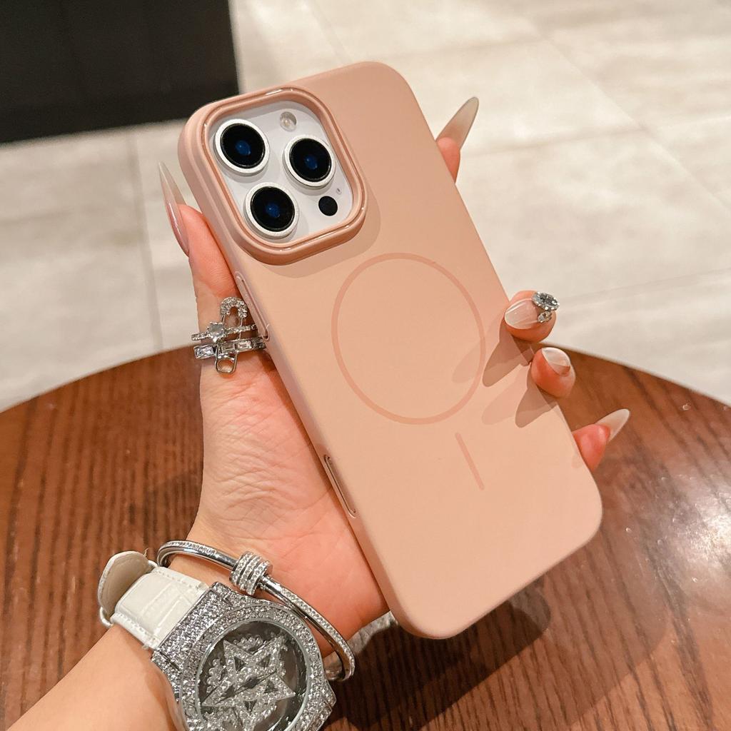 Applicable to iPhone17PROMAX magnetic mobile phone case Apple 16 skin matte 15 Macaron ultra-thin PC hard case