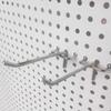 Wall-Mounted Stainless Steel Pegboard Organizer Shelf