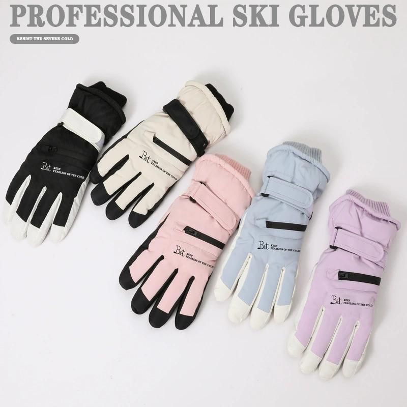 Winter Cycling Gloves Non Slip Touch Ski Gloves Snowboard Accessories Waterproof Pocket Warm Men's Gloves