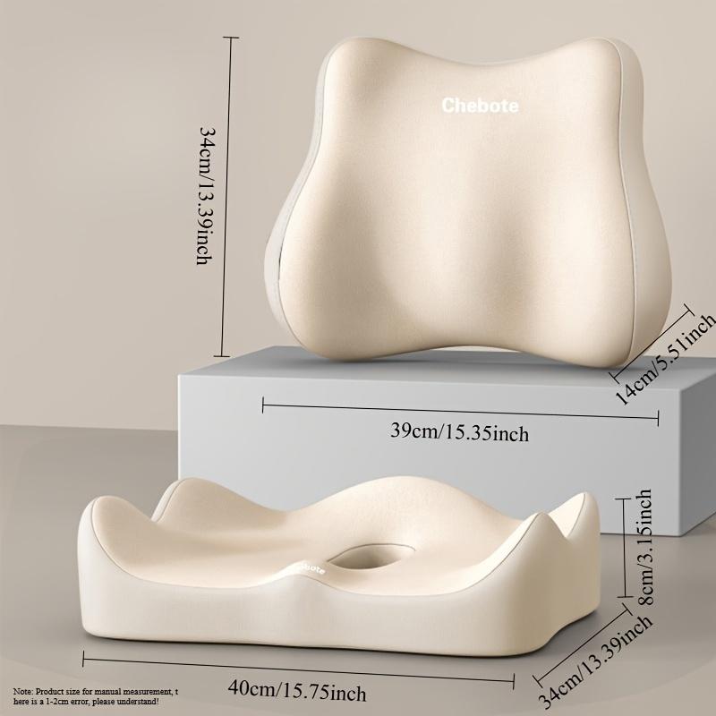 2 ks Ergonomický bederní podpůrný polštář, Dvojitě polstrovaný chránič kyčlí a zad s prodyšným polyesterovým potahem, Pratelný v pračce