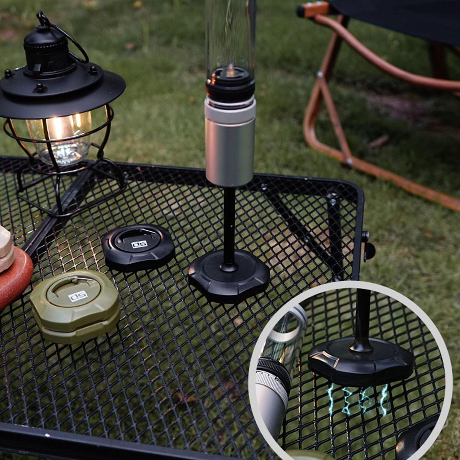 Кемпинговая вешалка для аксессуаров, фиксирующий зажим, крючок для фонаря для походного барбекю зелёный