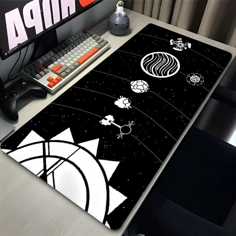 Large Mouse Pad Outer Wilds Laptop Gamer Desk Mat Rubber Extended Keyboard Rug Gaming Accessories Pc Mousepad Oversize Table Pad