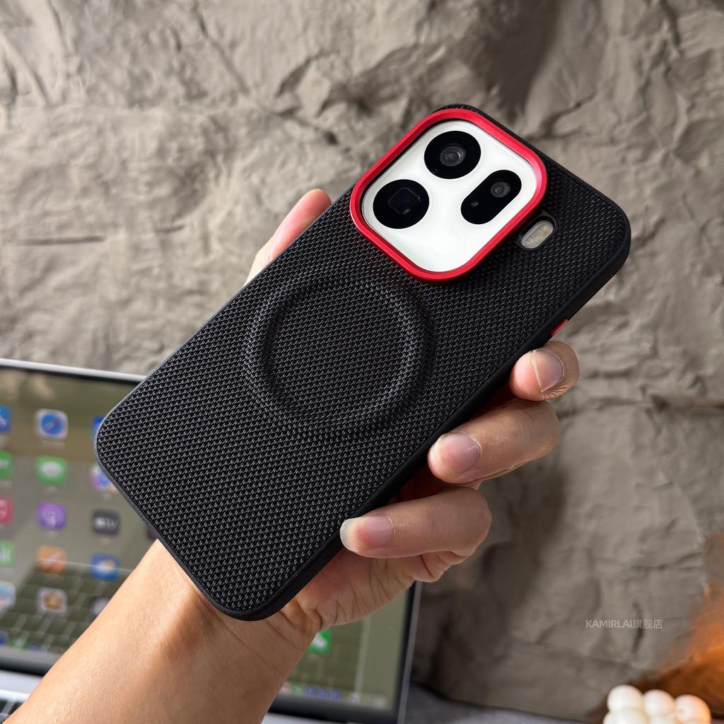For OPPO Find X9 Pro Case Nylon Woven Matte Anti Fingerprint Magnetic Skin-friendly Phone Cover For OPPO Find X9 Shell Bumper