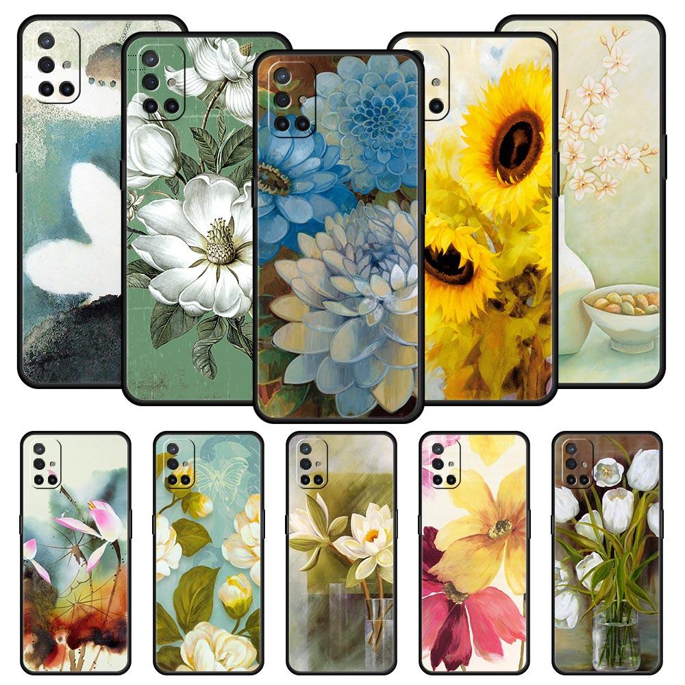 Carcasă Pictură cu Cerneală Art Lnk Flori Pentru OnePlus 15 13 12 11 10 9 8 15T 13T 10T 7T Pro 13R 12R 9RT 8T Nord 4 N10 2T CE 2 3 5G