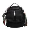Women's nylon crossbody bag with shoulder strap solid zipper stitching line   fashion