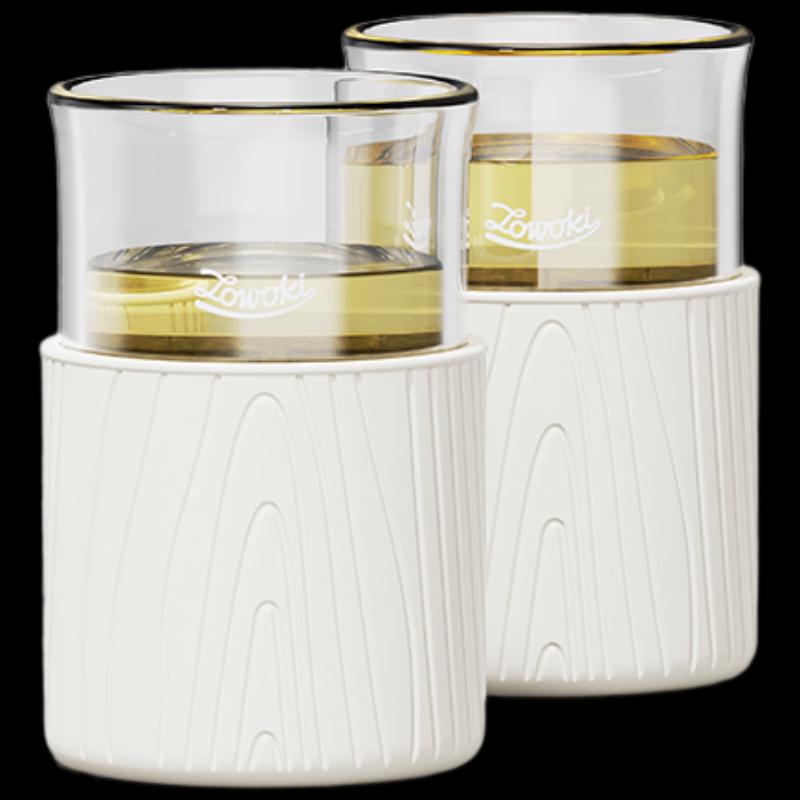 Zao Wu Ji Shui Mu Nian Hua Glass Cups (Set of 2)