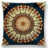 New Dreamy Emerald Spirit Flower Pillow Case Soul Mandala Elegant Flourish Floral Pattern Design Prints Retro Cushion Cover