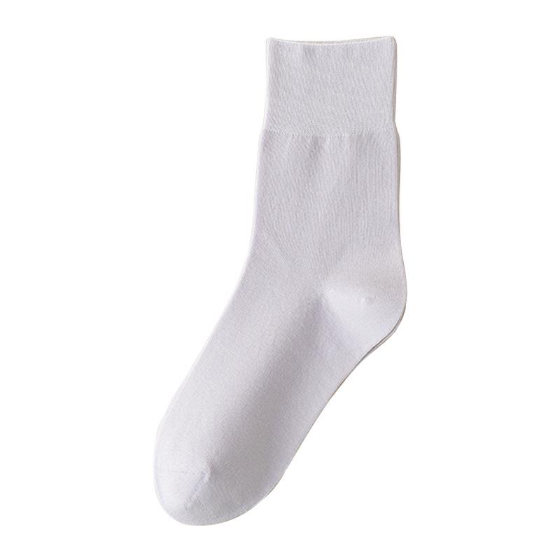 Women's Breathable Cotton Mid-Calf Socks - Spring/Summer, Sweat-Absorbent, Odor-Resistant, Candy Colors
