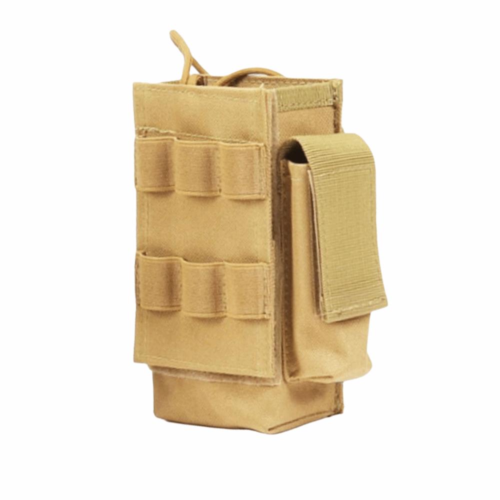 Durable Heavy Duty Radio Pouch Adjustable With Side Pockets Mini Radio Bag Walkie Talkie Pouch Two Way Radio