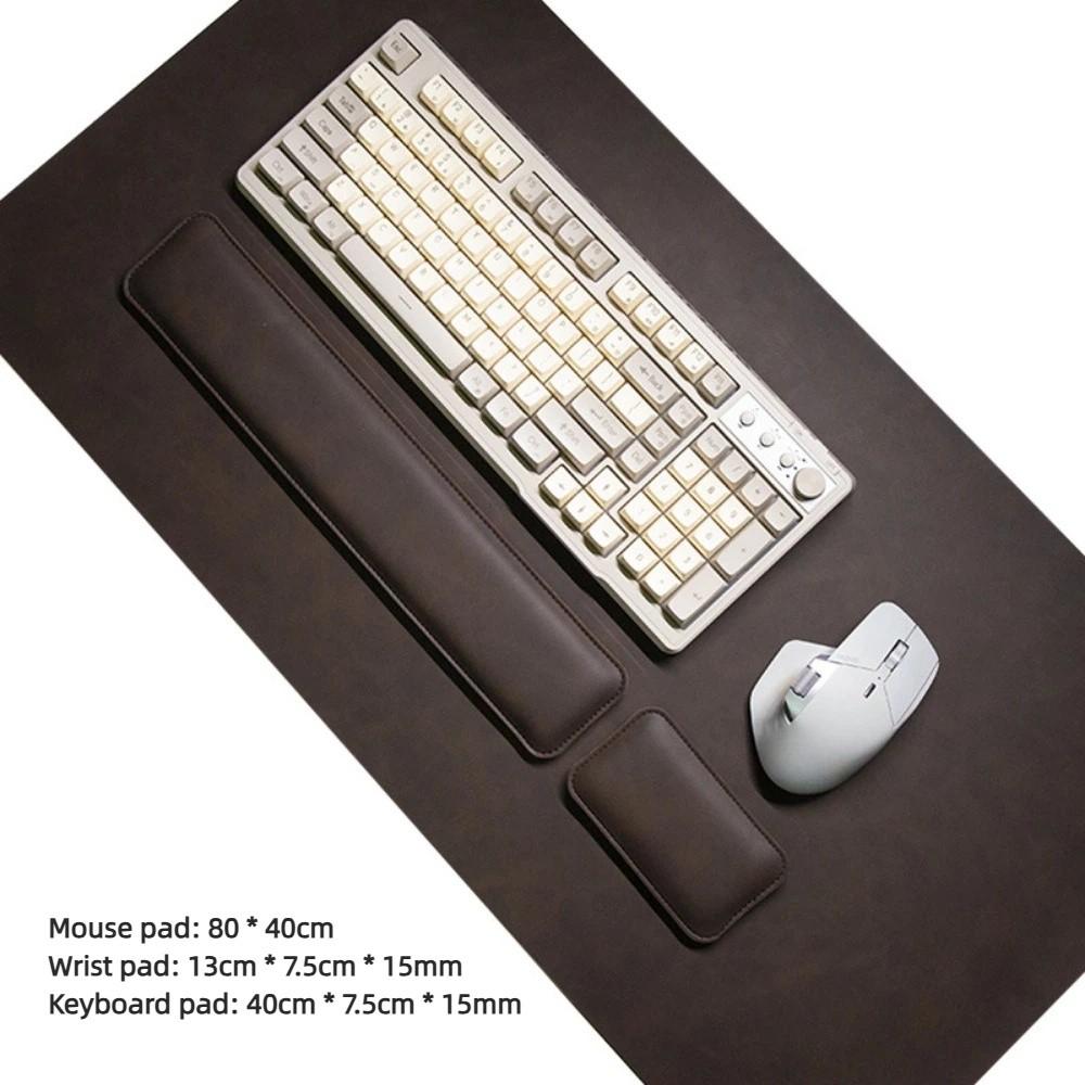 PU Desk Pad Non-slip Laptop Desk Mat Portable Large Mousepad Mouse Wrist Guard